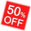 50% off
