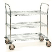 Metro mobile wire shelving, utility carts