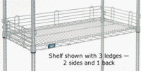 wire shelf ledges