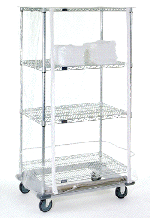 Shelf Covers Clear Vinyl Cart, Zip Covers For Shelving