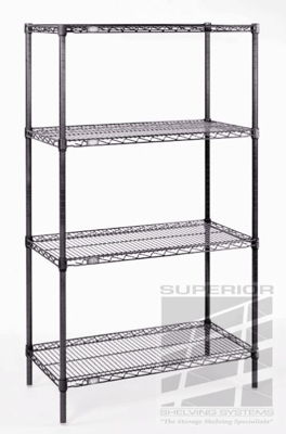 Chrome Wire Shelving Superior, Nexel Wall Mount Wire Shelving